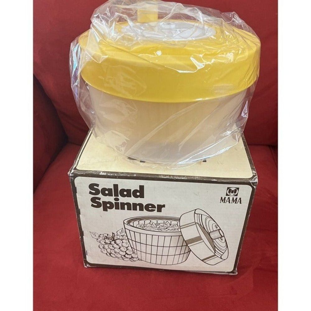 NIB NEW Vintage Ma Ma Salad Spinner/Korea Sealed in Plastic Original Box Retro